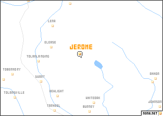 map of Jerome