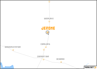 map of Jerome