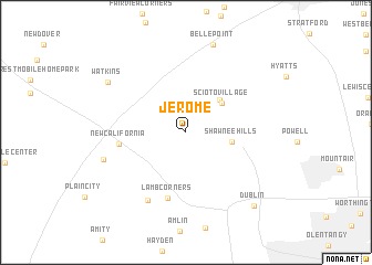 map of Jerome