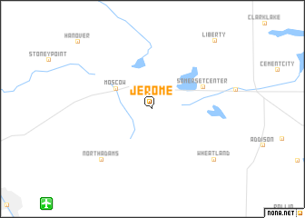 map of Jerome