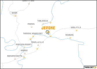 map of Jerome