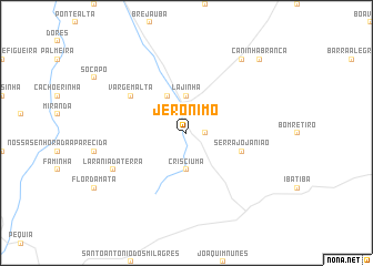 map of Jerônimo