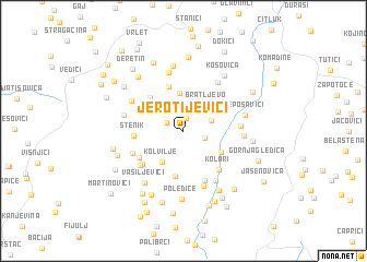 map of Jerotijevići