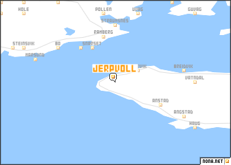 map of Jerpvoll