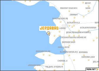 map of Jerqābād