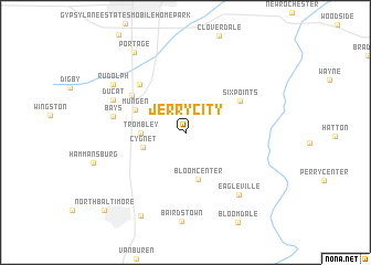 map of Jerry City