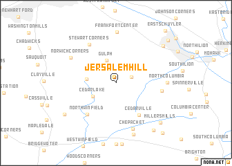 map of Jersalem Hill