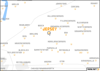 map of Jersey