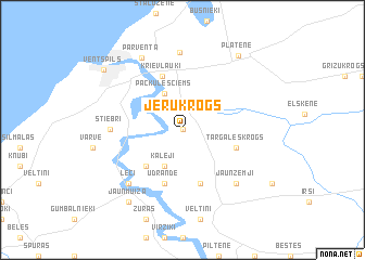 map of Jērukrogs