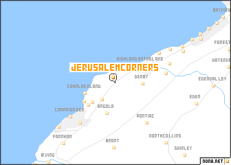 map of Jerusalem Corners