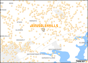 map of Jerusalem Mills