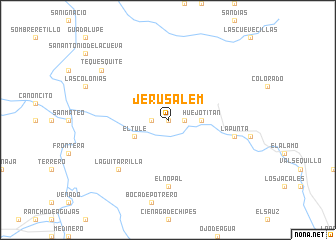 map of Jerusalem