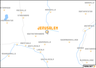 map of Jerusalem