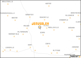 map of Jerusalem