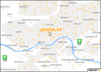 map of Jerusalem