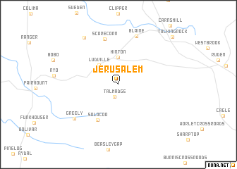 map of Jerusalem