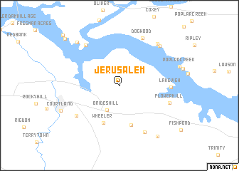 map of Jerusalem