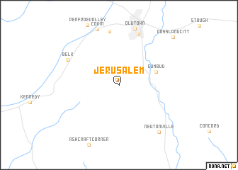 map of Jerusalem