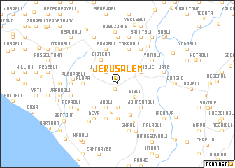 map of Jerusalem