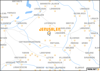 map of Jerusalén