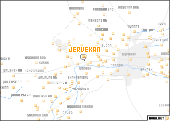 map of Jervekān