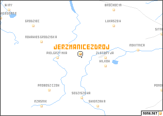 map of Jerzmanice-Zdrój