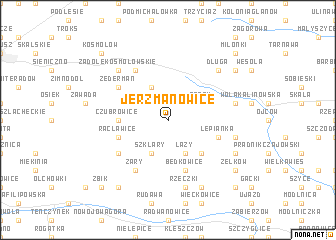 map of Jerzmanowice