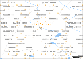 map of Jerzmanowo