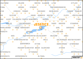map of Jesenice