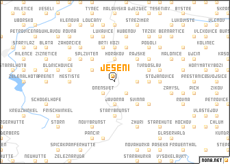 map of Jesení