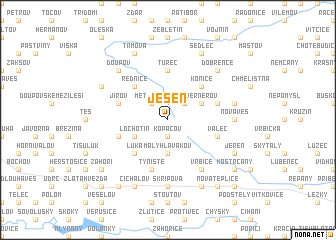 map of Jeseň