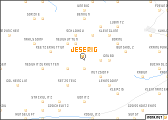 map of Jeserig