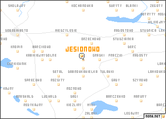 map of Jesionowo