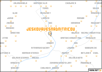 map of Ješkova Ves nad Nitricou