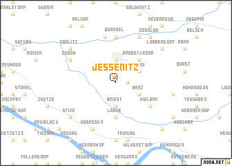 map of Jessenitz