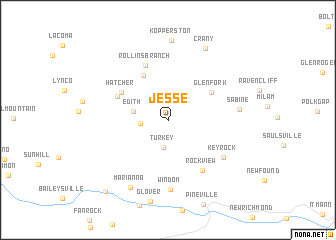 map of Jesse