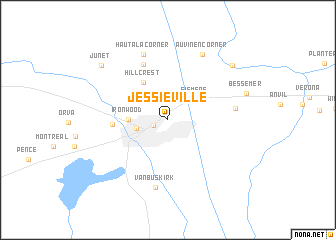 map of Jessieville