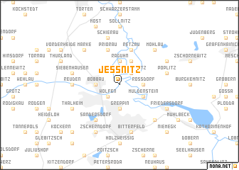 map of Jeßnitz