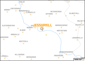 map of Jessup Mill