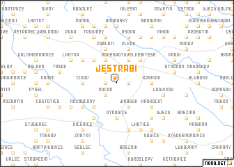 map of Jestřabí