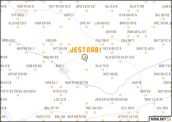 map of Jestřabí