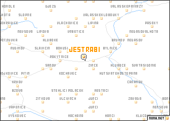 map of Jestřabí