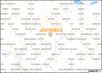 map of Jestřebice