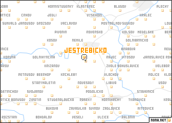 map of Jestřebíčko