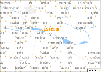 map of Jestřebí