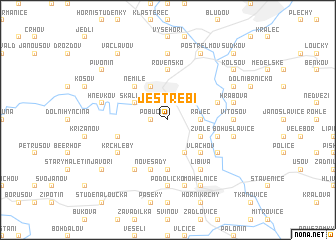 map of Jestřebí