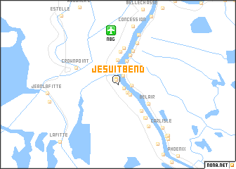 map of Jesuit Bend