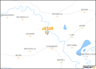 map of Jesup