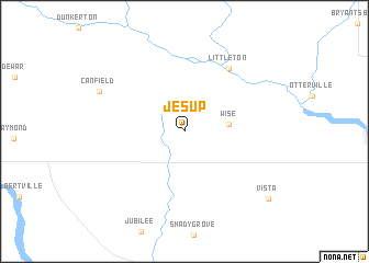 map of Jesup