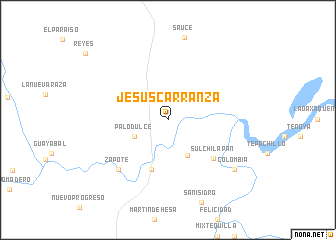 map of Jesús Carranza